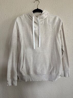 Under Armour Men's Oatmeal Crewneck Pullover Hoodie